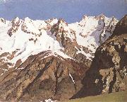 Levitan, Isaak, Gebirgskette. Montblanc